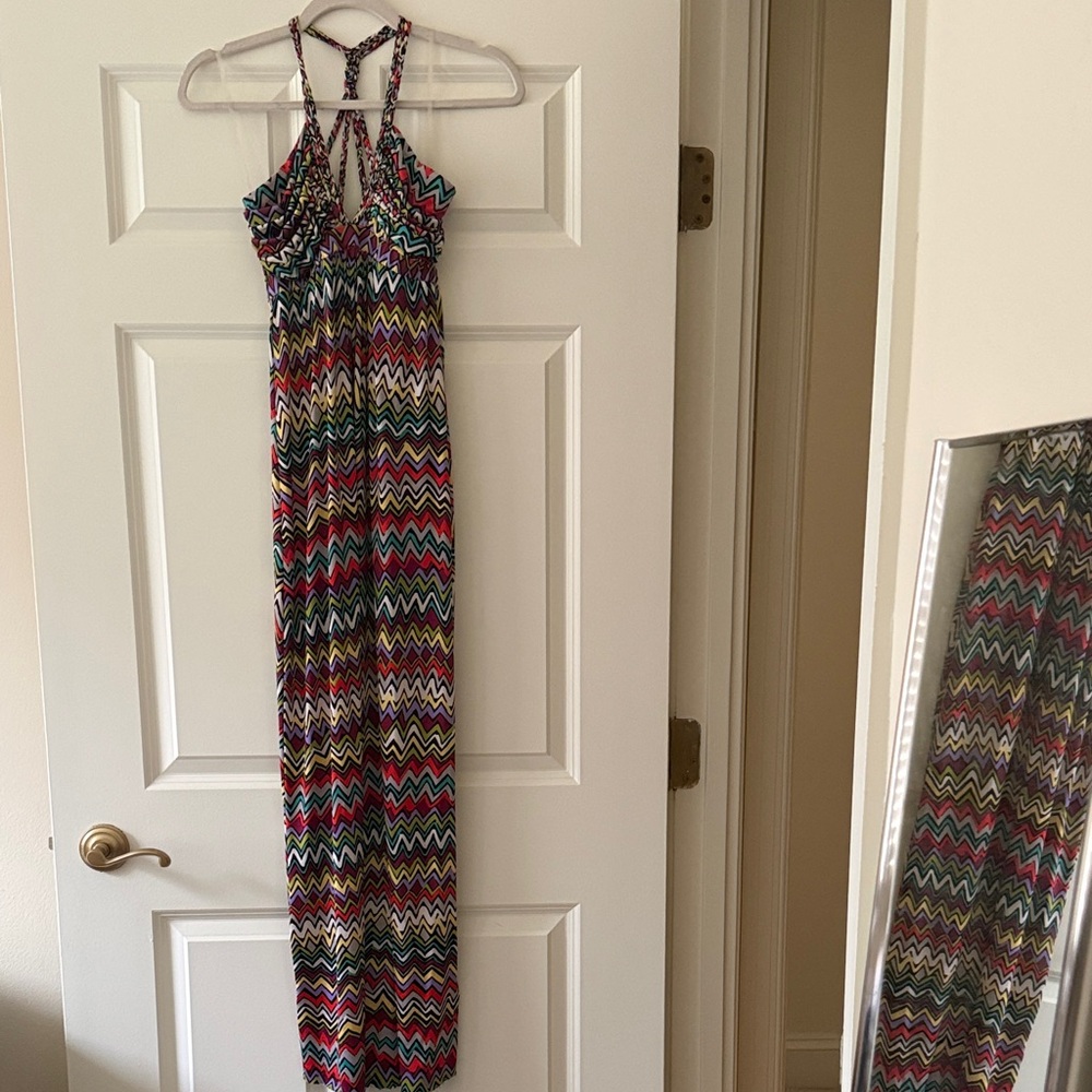 T-Bags Los Angeles Zigzag Halter Dress